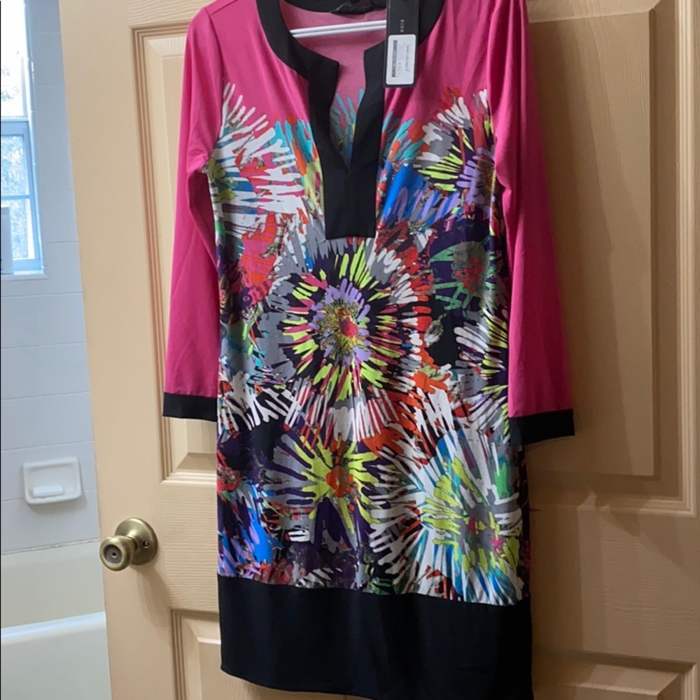 Hayden neon pink dress